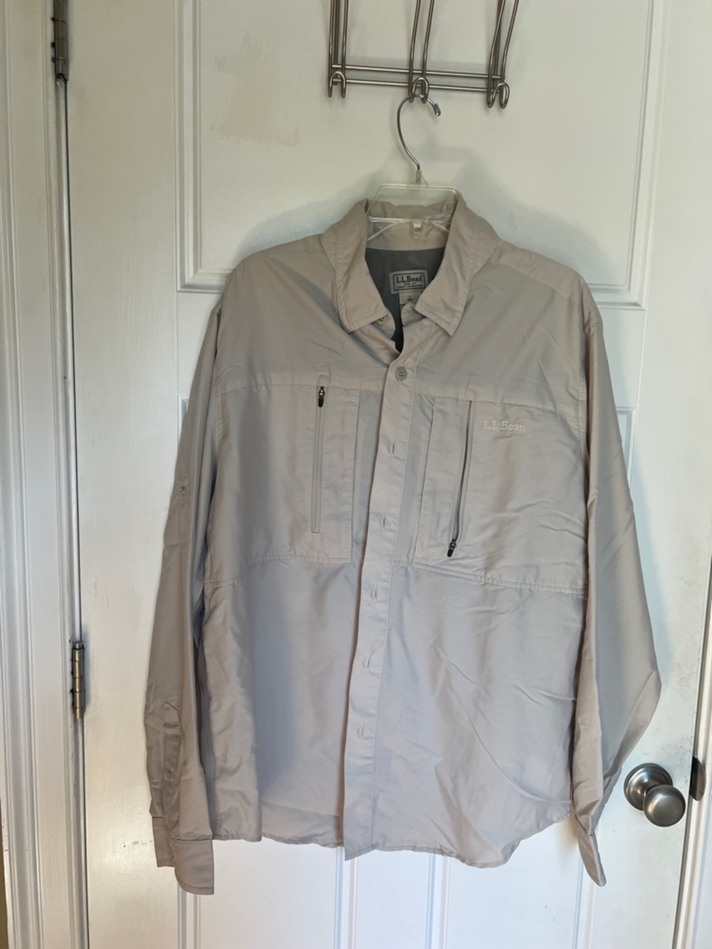 L.L. Bean Men’s Light Beige Shirt Jacket